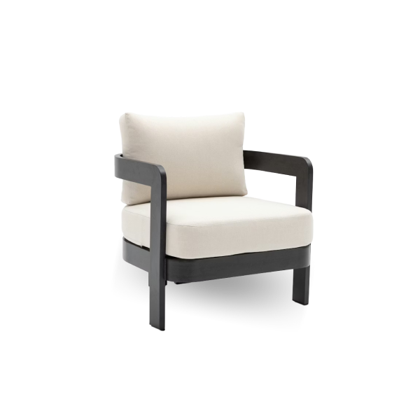 [PG-HMY-SLL-C1] HARMONY C1 | Sillón Aluminio Símil Madera Negra