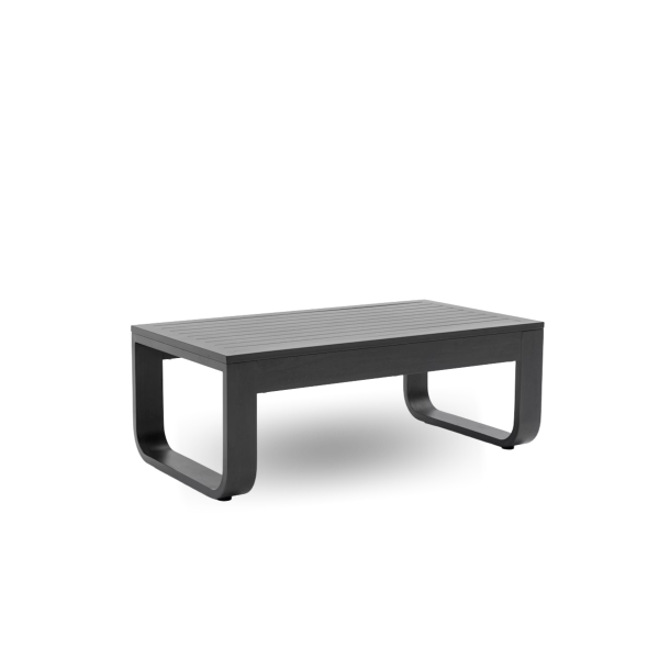 [PG-HMY-MSB] HARMONY 110RA | Mesa Baja Aluminio Símil Madera Negra
