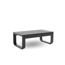 HARMONY 110RA | Mesa Baja Aluminio Símil Madera Negra