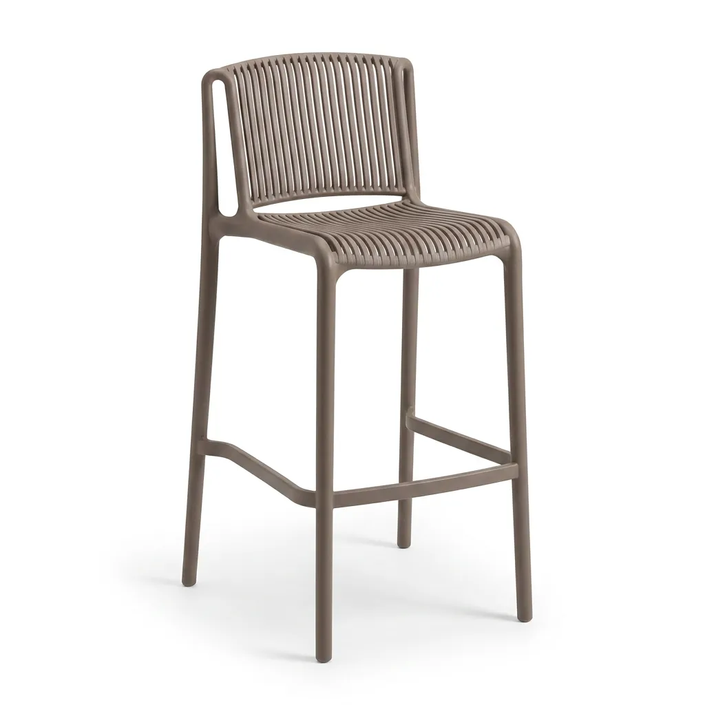 [PG-STP-BNQ-RS-PP] STRIPS TB PPTaupe | Banqueta con Respaldo