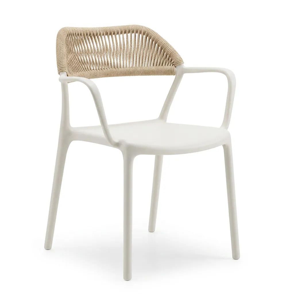 TISSUE SB PPBeige | Silla con Apoyabrazos